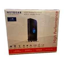 Netgear DGND3300 N300 ADSL2+ Modem Router Dual Band Opened Unused UK