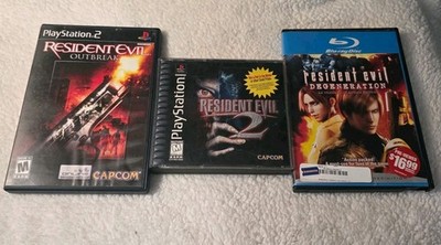 Resident Evil 2, Outbreak Degeneration Blu-ray Disc, PlayStation, Ps2, Game Lot