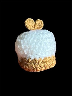 Süße Häkelgarn Hasenohren Mütze Kleidung Puppe Spielzeug Teddybär süß klein