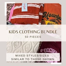 Bulk lot 50 kids clothing wholesale Mixed