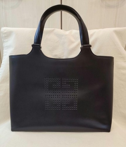 Givenchy Handbag Black Perforated Logo From Japan