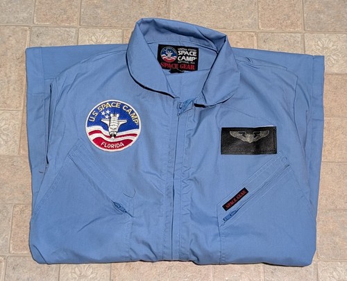 Vintage New NASA US Space Camp Space Gear Flight Suit, Adult Medium, Light Blue - Picture 12 of 12