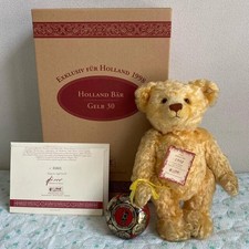 Plush Toy Steiff Teddy Bear Holland 1998 Cheese Tin Made in Germany Box