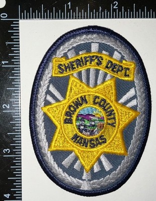VINTAGE OBSOLETE Brown County Kansas KS Sheriff Patch