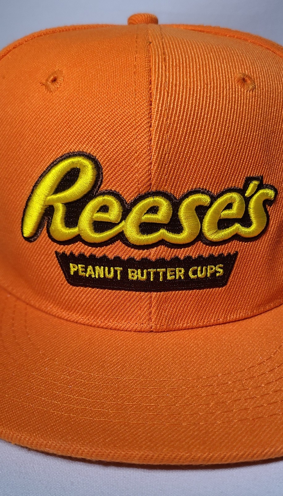Reeses Peanut Butter Cups Snapback Hat- Orange Ye… - image 2