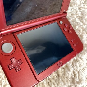 Nintendo &ldquo;New&rdquo; 3DS XL Metallic Red Handheld Console System RED-001 FOR PARTS
