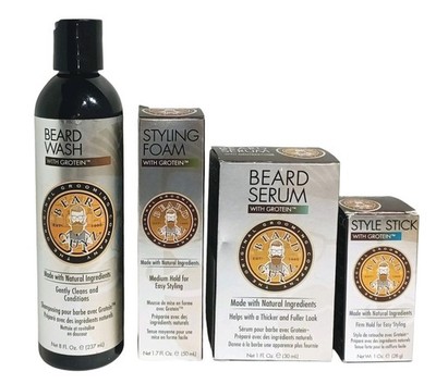 Beard Guyz Beard Care/Styling Kit -Beard Wash, Serum, Styling Foam & Style Stick