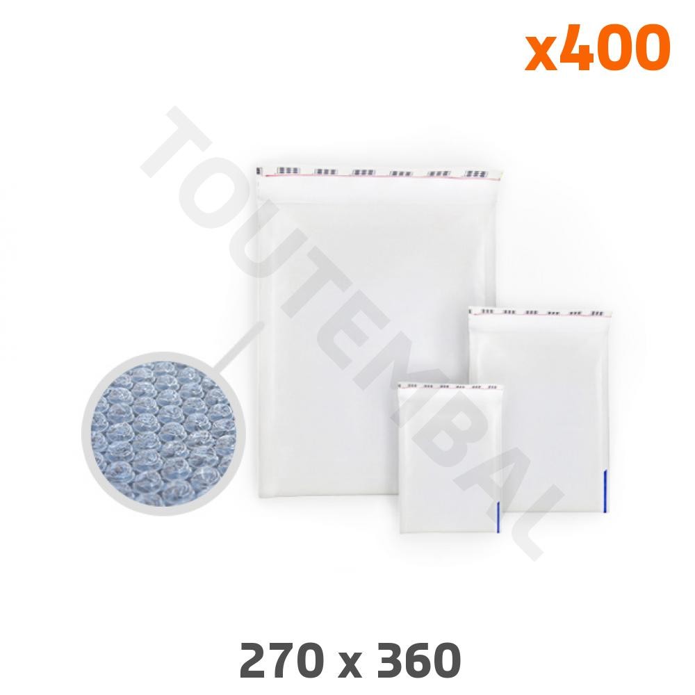 Pochette plastique bulle 270 x 360 mm contre les chocs de livraison