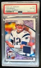 2009 Upper Deck Heroes Tom Brady Game Used Jersey Purple #/50 Patriots PSA 6