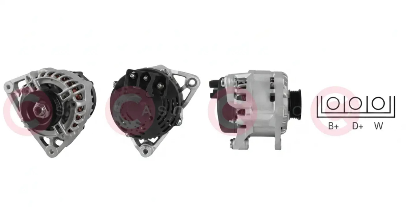 Alternatore con puleggia cinghia Poly-V CAL30106AS CASCO per FORD MAZDA