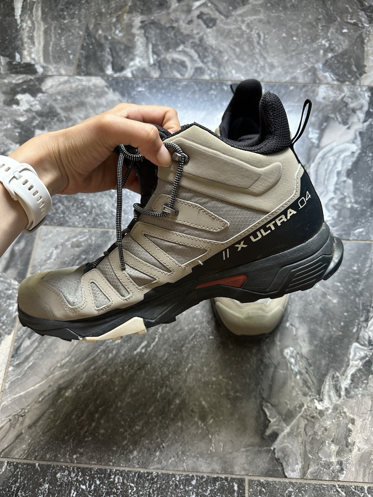 Scarpe da trekking impermeabili Salomon X Ultra 4 Mid GTX Gore Tex taglia 11 da uomo 473525