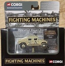 Boxed 2002 Corgi Fighting Machines Hummer Utility - US Army Desert Storm CS90087