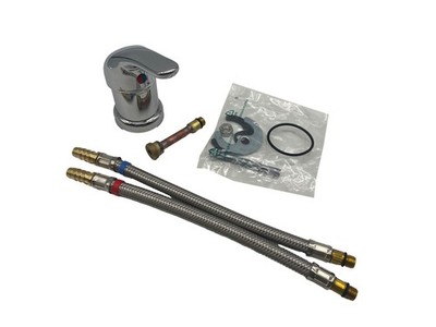 Comet Ducale Einhebelmischer Ø32mm Metallflexschläuche Untertisch Camping