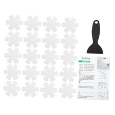 Bathtub Non Slip Stickers 3.9 x 3.9 Inch, 20 Pack Flower Safety Shower Floor