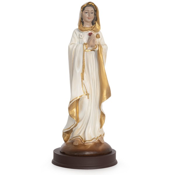 Jungfrau Maria Statue 22,5 Cm – Handbemalte Marienfigur Mit Akzent Heiligenfigur-image