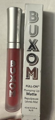 Buxom Full On Plumping Lip Matte Lipgloss GNO Pink 0.14 Fl Oz w/ Peptides NEW