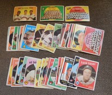 1959 Topps Baseball 50 Cards Lot - Poor Condition