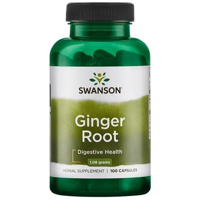 SWANSON, GINGER ROOT 540mg Verdauungsunterstützung 100 Kapseln SUPER PREIS
