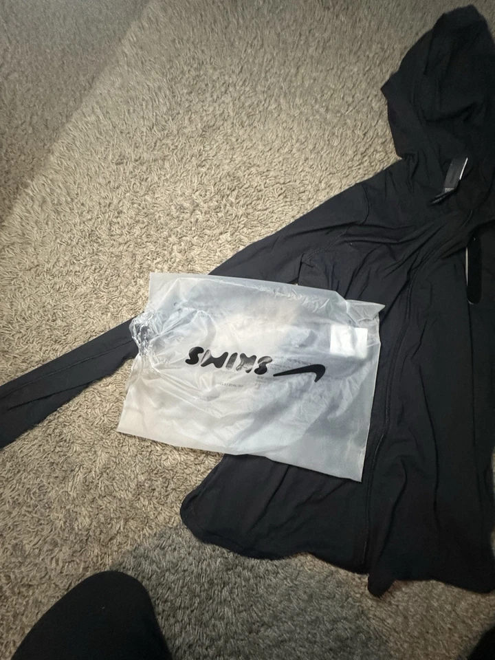 Nike x Skims Zip Up Hoodie Size L Fits Fits Like A Extra Small Black - Image 3 of 4