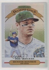 2019 Panini Donruss Diamond Kings Season Stat Line 89/100 Hunter Renfroe #30 z7h