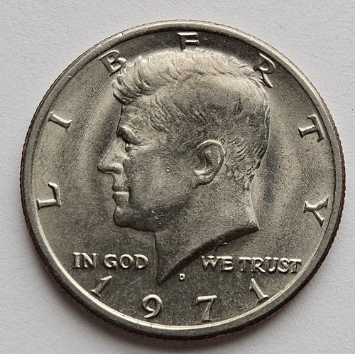 1971 D Kennedy Half Dollar 50 Cents United States