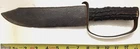 Civil War Era Bowie Knife. Blacksmith Hand Forged Knife with Black Stag Handle.