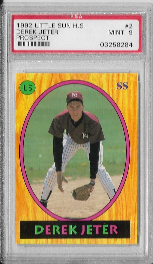 PSA 9 Mint 1992 Little Sun High School DEREK JETER Rookie RC #2 HOF Only 2,500