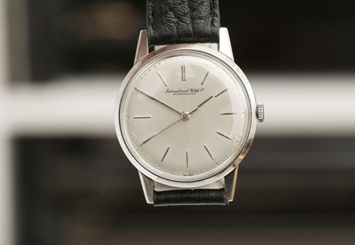 Atemberaubender IWC Vintage! Bauhaus Uhr! 34mm Stahlgehäuse! IWC Kaliber!
