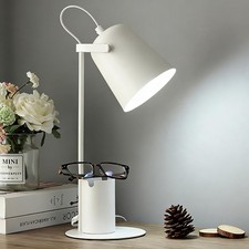 Desk Lamp for Home Office, Modern Table Lamps with Pen Holder, 3 Color Modes ...