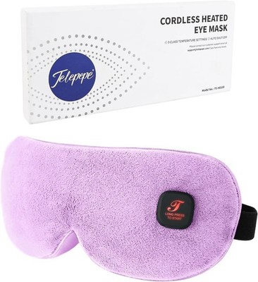 Heated Eye Mask for Dry Eyes, Cordless Warm Eye Compress, Blepharitis, Styes, 10
