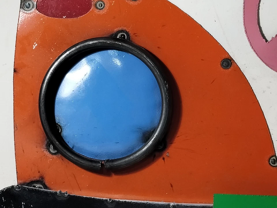 Vintage Hippy Volkswagen VW Peace Bus Metal Folk Art Wall Hanging Decor - Image 4 of 4