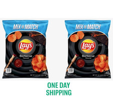 2 Pack Lay's Barbecue Potato Chips 15.25oz Party Size