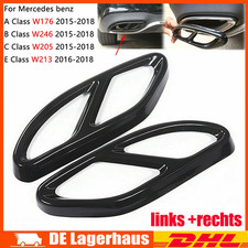 2X Auspuffblende Auspuff Abdeckung passend für Benz Mercedes A B C E W213 W246