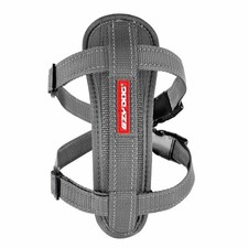 EzyDog Chest Plate Harness Reflective Car Restraint Seat Belt Attachment All Col