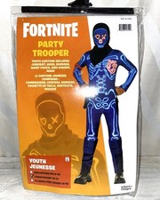Fortnite Trooper Halloween Costume Cosplay Youth Kids Size Large 10-12