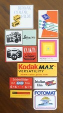 Lot of 10x Vintage Style Film Photography Stickers - Kodak, etc. (Reproduction)