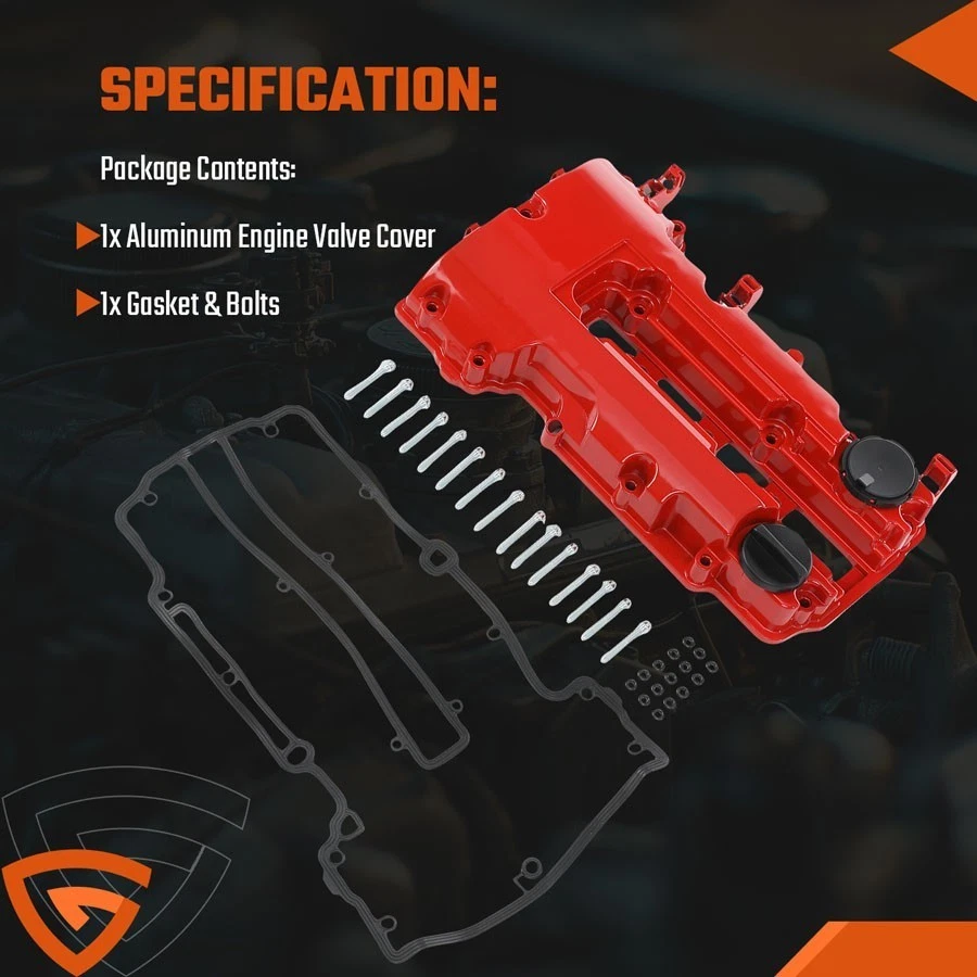 Kit de tampa de válvula de alumínio para Chevy Cruze Trax Sonic Volt Encore ELR 2011-19 1,4L - Imagem 2 de 4