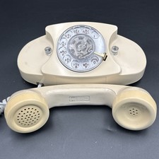Vintage Bell System The Princess Rotary Dial Telephone Desk Handset Volume WORKS