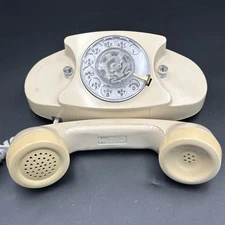 Vintage Bell System The Princess Rotary Dial Telephone Desk Handset Volume WORKS