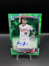 RILEY QUICK 2025 Bowman Draft #CPA-RQ 1st Green Sapphire Refractor Auto /99