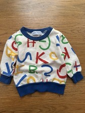 Vintage 90 s Oshkosh B Bosh Toddler Alphabet Pullover Crewneck Sz 18 m