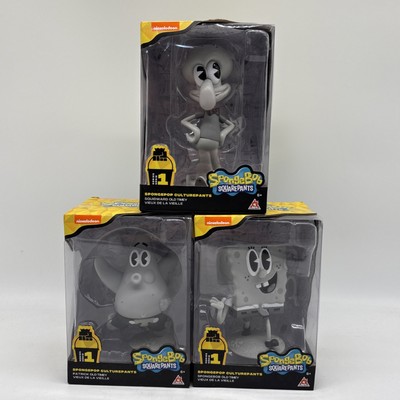 Sponge Bob SquarePants Old Timey Vinyl Three (3) Figure Lot!