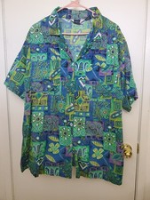 VTG FORELLI Classics Collar Button Shirt, Womens Plus 30/32, Pockets, Slit Sides