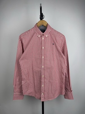 Luxury Hackett London Red Gingham Check Shirt Junior Boys XS / 14-15Y