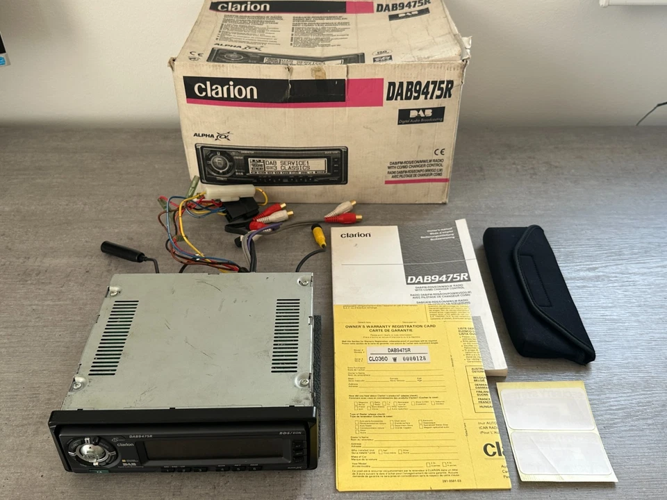 CLARION DAB9475R vintage flagship DAB tuner head unit + CDC1235 CD-changer - Bild 2 von 4