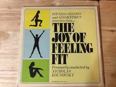 Vtg Fitness Double Album ''The Joy of Feeling Fit'' Sixometrics  Kounovsky Vinyl 