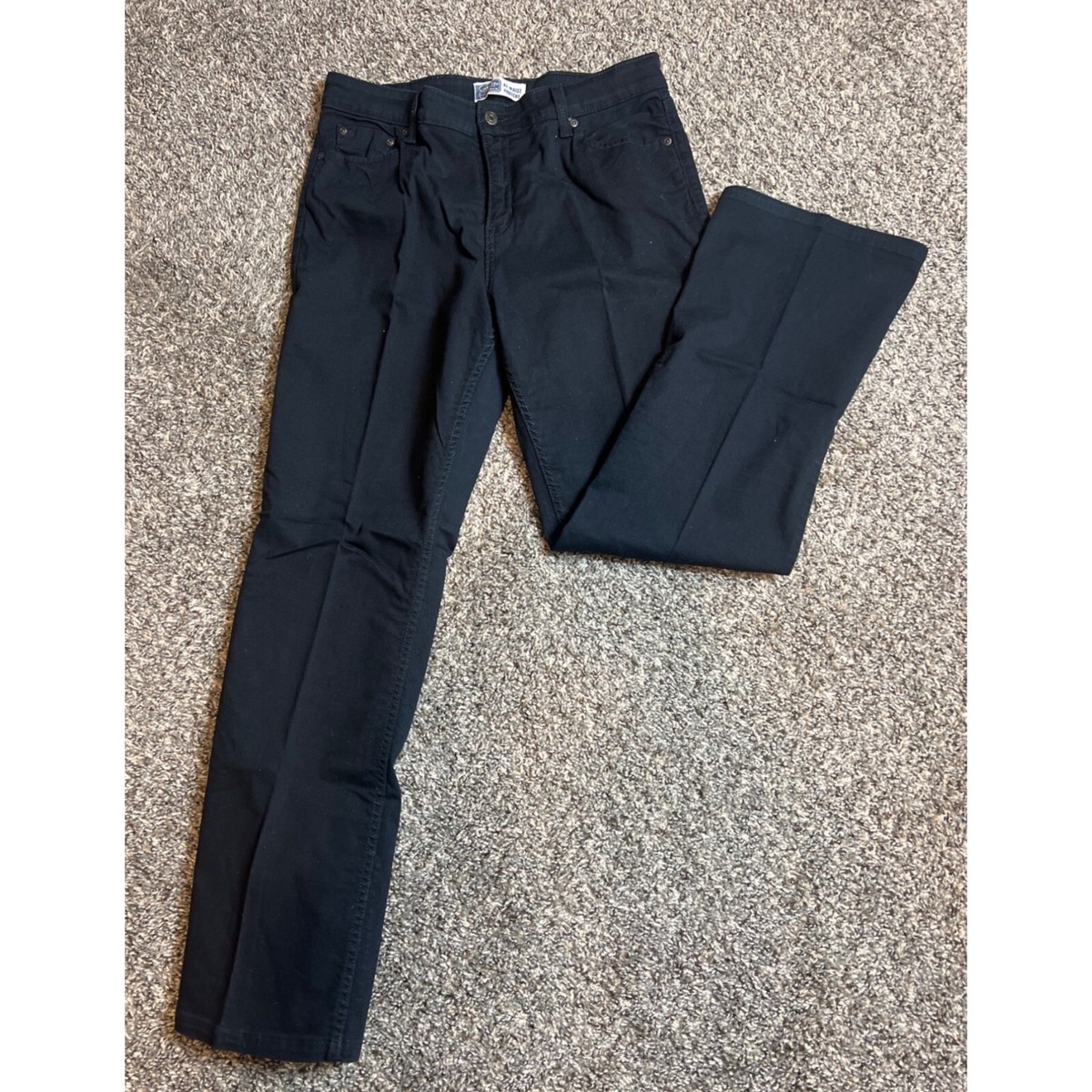 Signature Levi Black Denim Jeans Size 14 Long