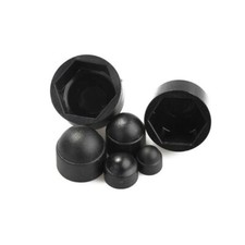 Assorted M5 - M12 Black Plastic Dome Bolt Nut Protection Caps Cover Hexagon 400