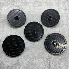 5pack Black Oaken Round Shield Blocks Accessories for Minifigures gB14372