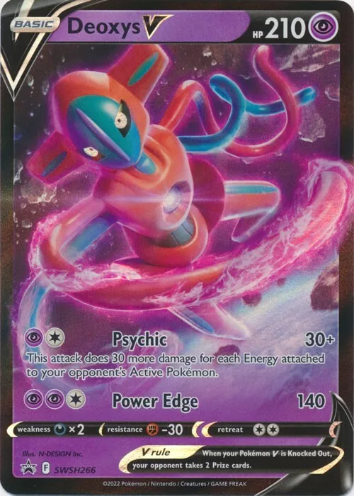 Deoxys V - SWSH266 - SWSH: Sword & Shield Promo Cards - Pokemon